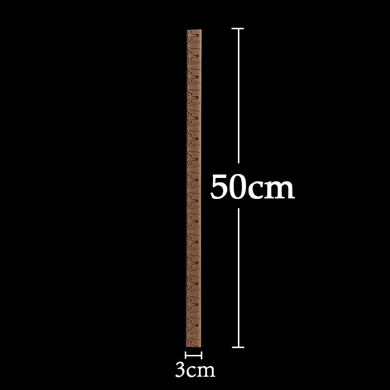 Wood Figurines Wood Applique Wood Decal Onlay Wood Carving Lines Carved Exquisite Natural Long Wooden Furniture Decor Lines Stra