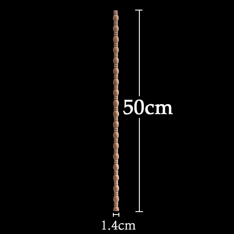 Wood Figurines Wood Applique Wood Decal Onlay Wood Carving Lines Carved Exquisite Natural Long Wooden Furniture Decor Lines Stra