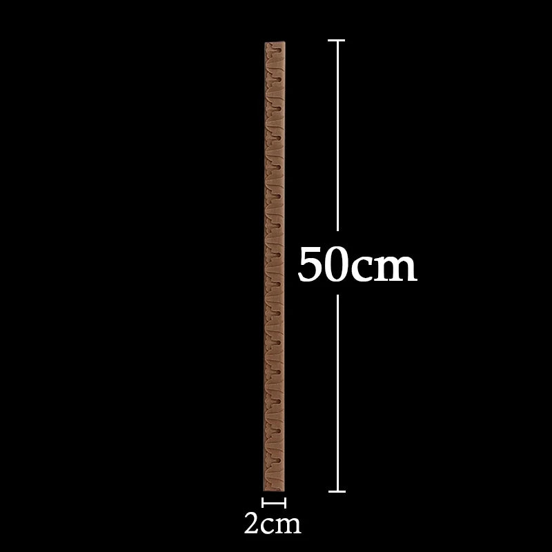 Wood Figurines Wood Applique Wood Decal Onlay Wood Carving Lines Carved Exquisite Natural Long Wooden Furniture Decor Lines Stra