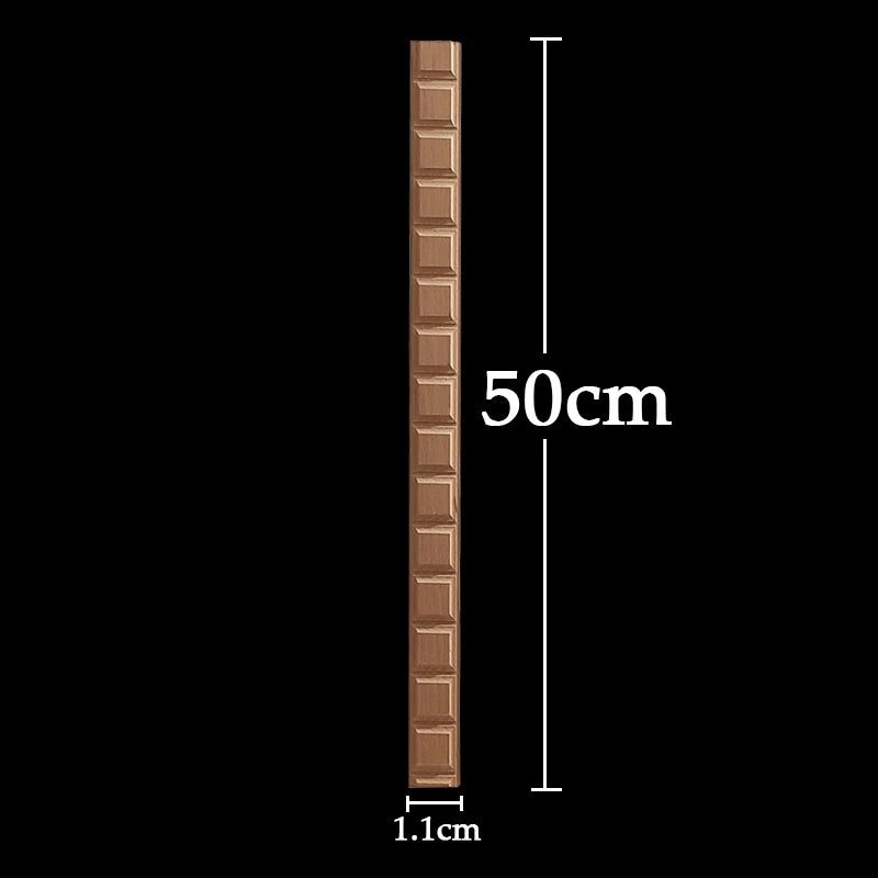 Wood Figurines Wood Applique Wood Decal Onlay Wood Carving Lines Carved Exquisite Natural Long Wooden Furniture Decor Lines Stra