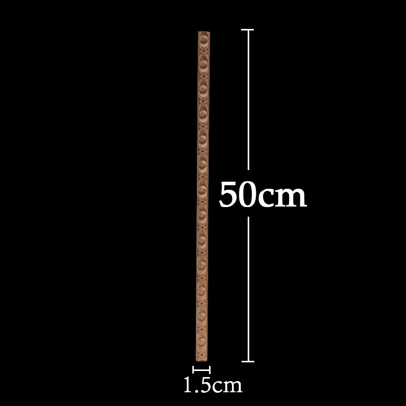 Wood Figurines Wood Applique Wood Decal Onlay Wood Carving Lines Carved Exquisite Natural Long Wooden Furniture Decor Lines Stra