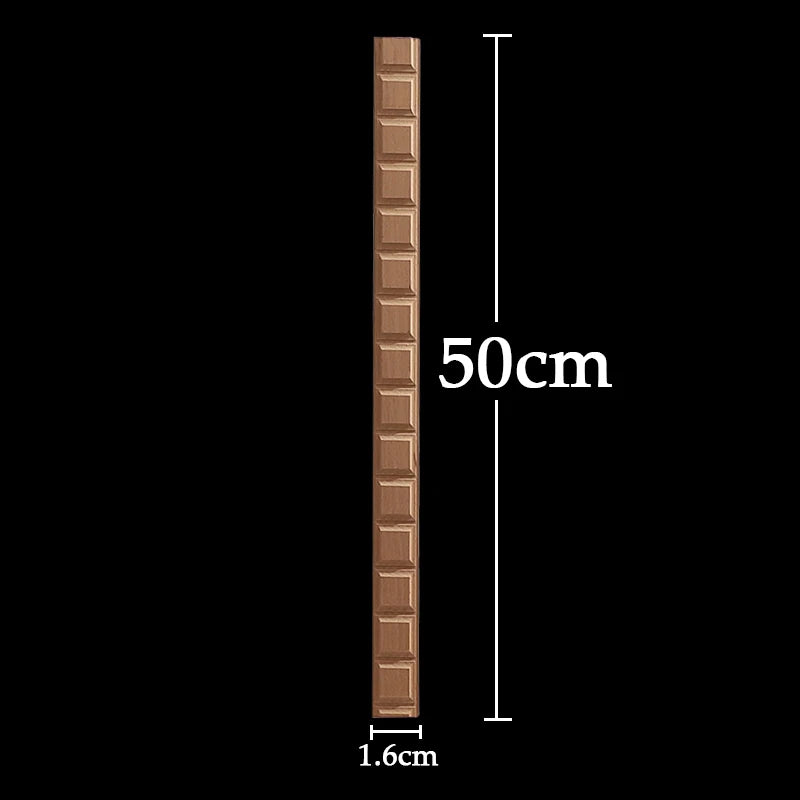 Wood Figurines Wood Applique Wood Decal Onlay Wood Carving Lines Carved Exquisite Natural Long Wooden Furniture Decor Lines Stra