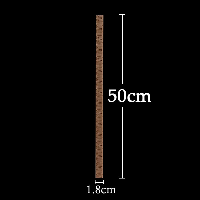 Wood Figurines Wood Applique Wood Decal Onlay Wood Carving Lines Carved Exquisite Natural Long Wooden Furniture Decor Lines Stra