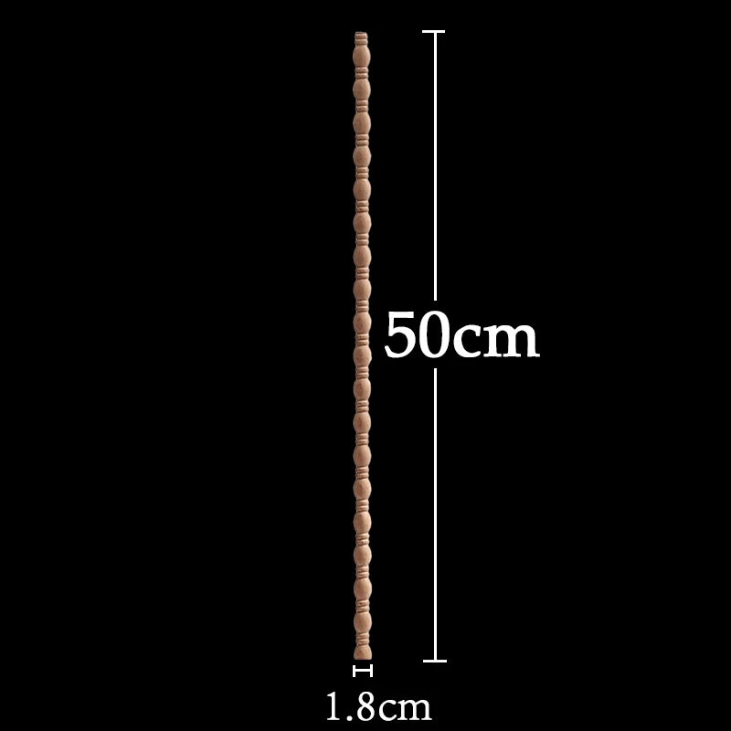 Wood Figurines Wood Applique Wood Decal Onlay Wood Carving Lines Carved Exquisite Natural Long Wooden Furniture Decor Lines Stra