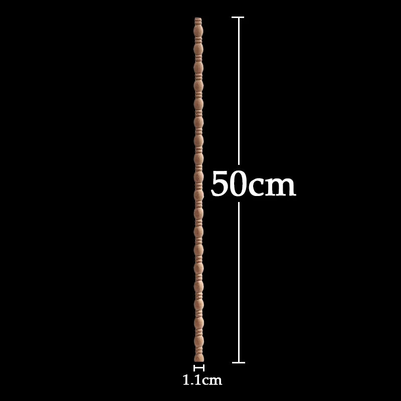 Wood Figurines Wood Applique Wood Decal Onlay Wood Carving Lines Carved Exquisite Natural Long Wooden Furniture Decor Lines Stra