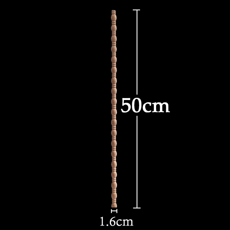 Wood Figurines Wood Applique Wood Decal Onlay Wood Carving Lines Carved Exquisite Natural Long Wooden Furniture Decor Lines Stra