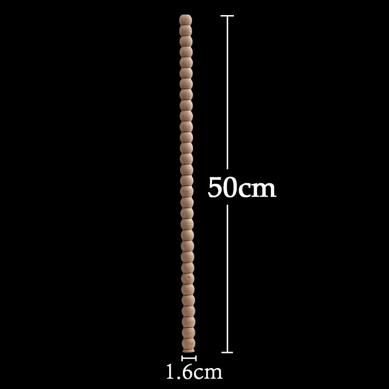 Wood Figurines Wood Applique Wood Decal Onlay Wood Carving Lines Carved Exquisite Natural Long Wooden Furniture Decor Lines Stra
