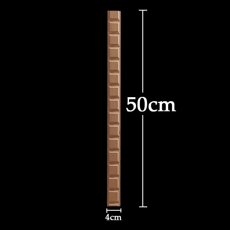 Wood Figurines Wood Applique Wood Decal Onlay Wood Carving Lines Carved Exquisite Natural Long Wooden Furniture Decor Lines Stra