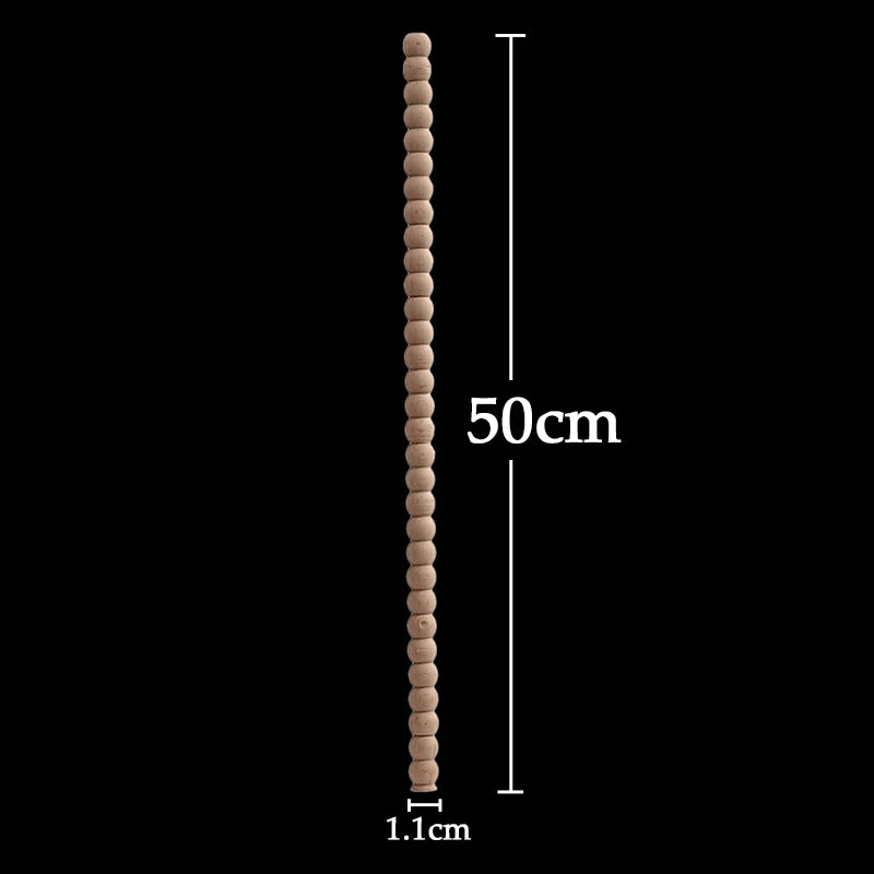 Wood Figurines Wood Applique Wood Decal Onlay Wood Carving Lines Carved Exquisite Natural Long Wooden Furniture Decor Lines Stra