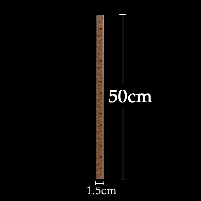 Wood Figurines Wood Applique Wood Decal Onlay Wood Carving Lines Carved Exquisite Natural Long Wooden Furniture Decor Lines Stra