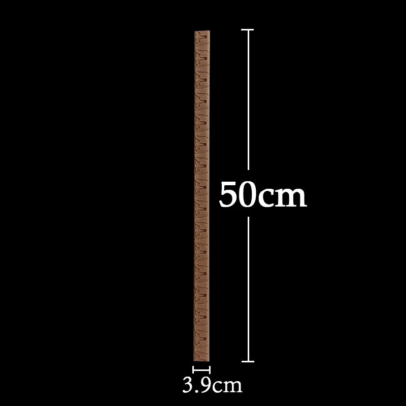 Wood Figurines Wood Applique Wood Decal Onlay Wood Carving Lines Carved Exquisite Natural Long Wooden Furniture Decor Lines Stra
