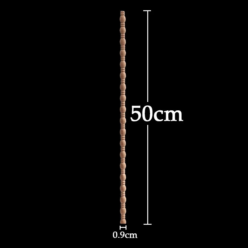 Wood Figurines Wood Applique Wood Decal Onlay Wood Carving Lines Carved Exquisite Natural Long Wooden Furniture Decor Lines Stra