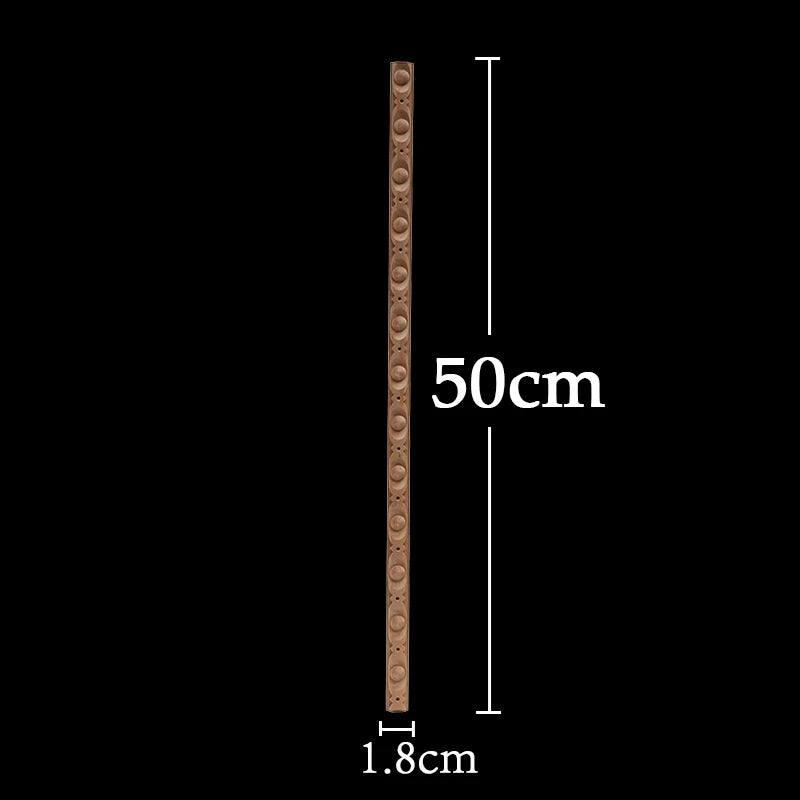 Wood Figurines Wood Applique Wood Decal Onlay Wood Carving Lines Carved Exquisite Natural Long Wooden Furniture Decor Lines Stra