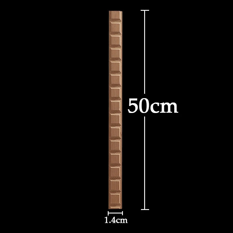 Wood Figurines Wood Applique Wood Decal Onlay Wood Carving Lines Carved Exquisite Natural Long Wooden Furniture Decor Lines Stra