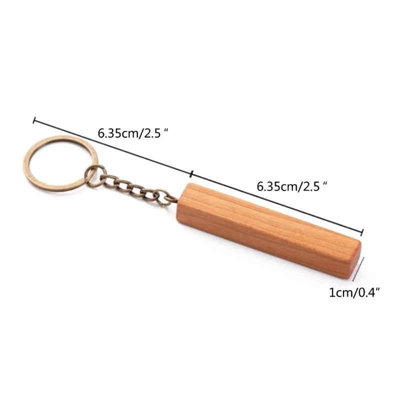 Wood Keychain Blanks Wood Keyring Blanks Wood Blank Keychains Rectangle Wood Keychain Blank for Engraving DIY Crafts