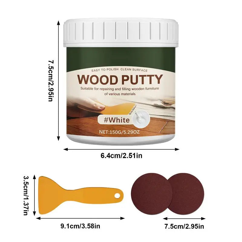 Wood Filler Exterior All-Purpose Exterior Wood Filler Wall Putty Hole Repair Professional Wood Hole Filler Stainable Wood Filler