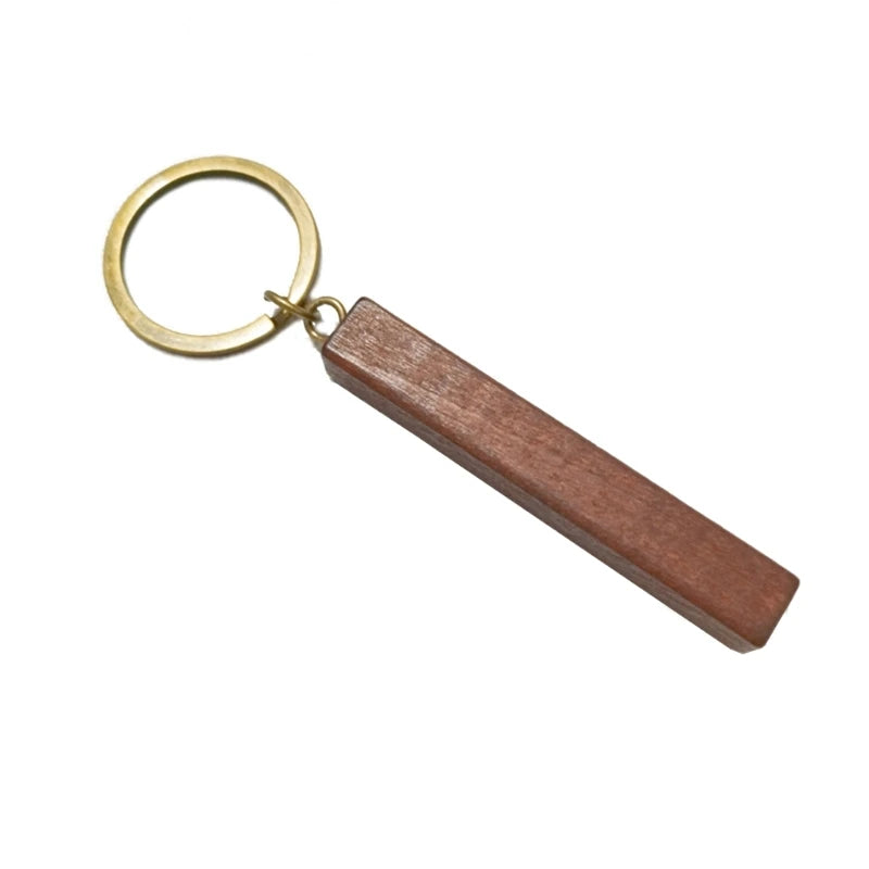 Wood Keychain Blanks Wood Keyring Blanks Wood Blank Keychains Rectangle Wood Keychain Blank for Engraving DIY Crafts