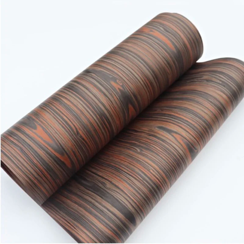 L:2.5Meters Width:55cm  Thickness:0.2mm Pure Color Wood Skin Pure Black Wood Skin Black Wood Solid Wood Manual Veneer