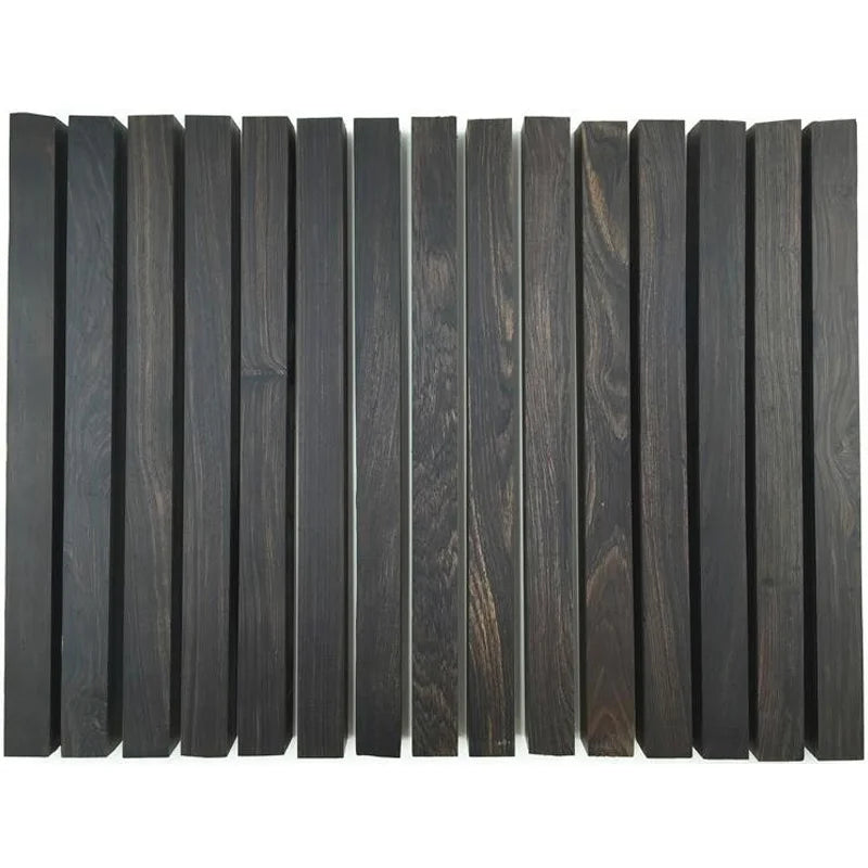 Diy Ebony Wood Unfinished Wood Mahogany East African Ebony Red Sandalwood Wood Slices Wooden Pieces for Craft Wood Decoration