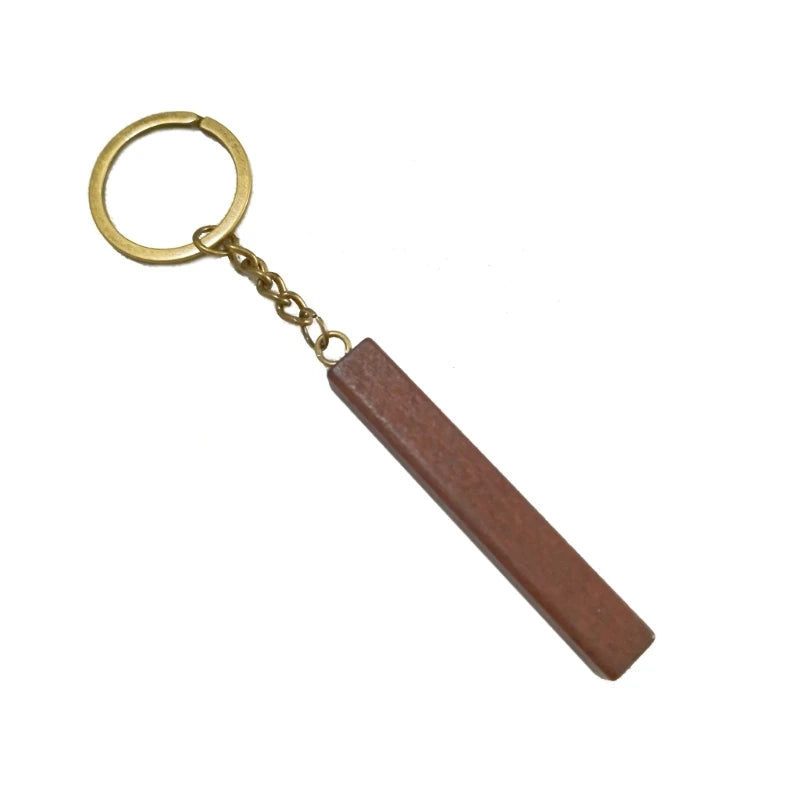 Wood Keychain Blanks Wood Keyring Blanks Wood Blank Keychains Rectangle Wood Keychain Blank for Engraving DIY Crafts