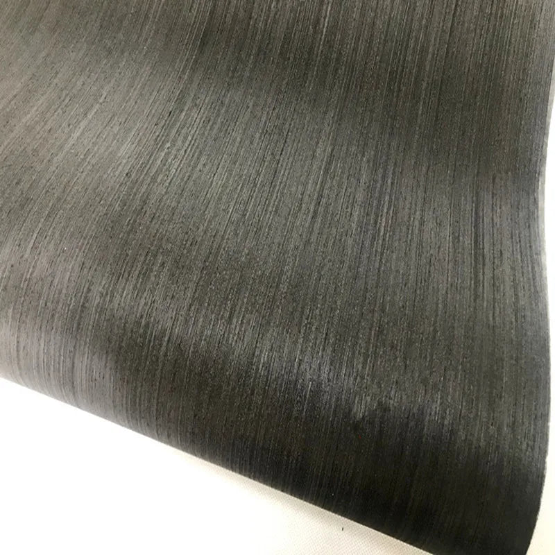 L:2.5Meters Width:55cm  Thickness:0.2mm Pure Color Wood Skin Pure Black Wood Skin Black Wood Solid Wood Manual Veneer